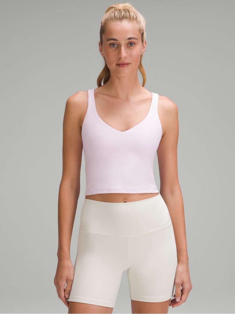 lululemon athletica Light Pink Scoop Neck Tank Top